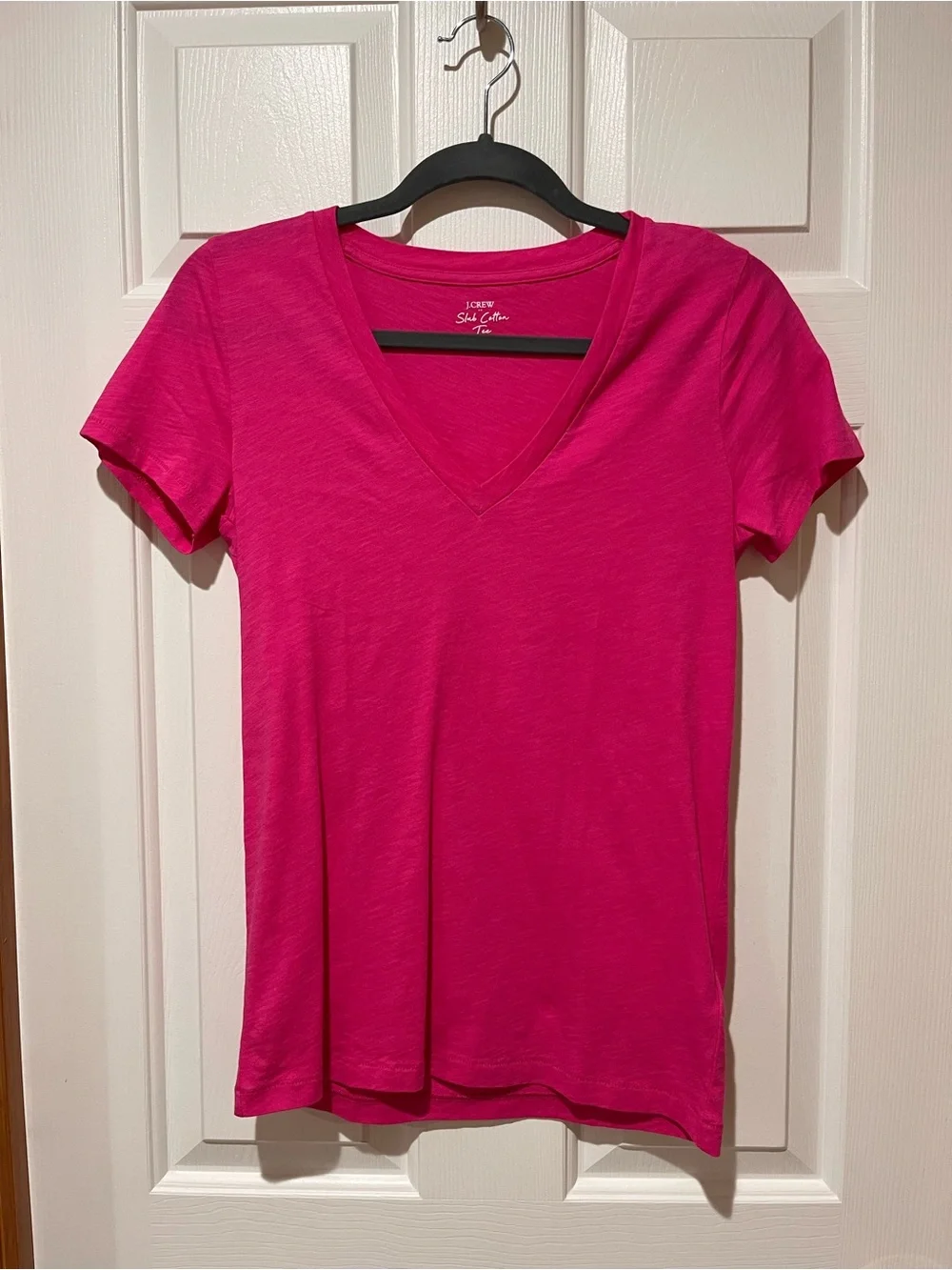J Crew Pink “Slub Cotton Tee” Size Small NWT